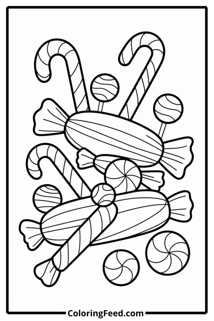 Candy Coloring Pages