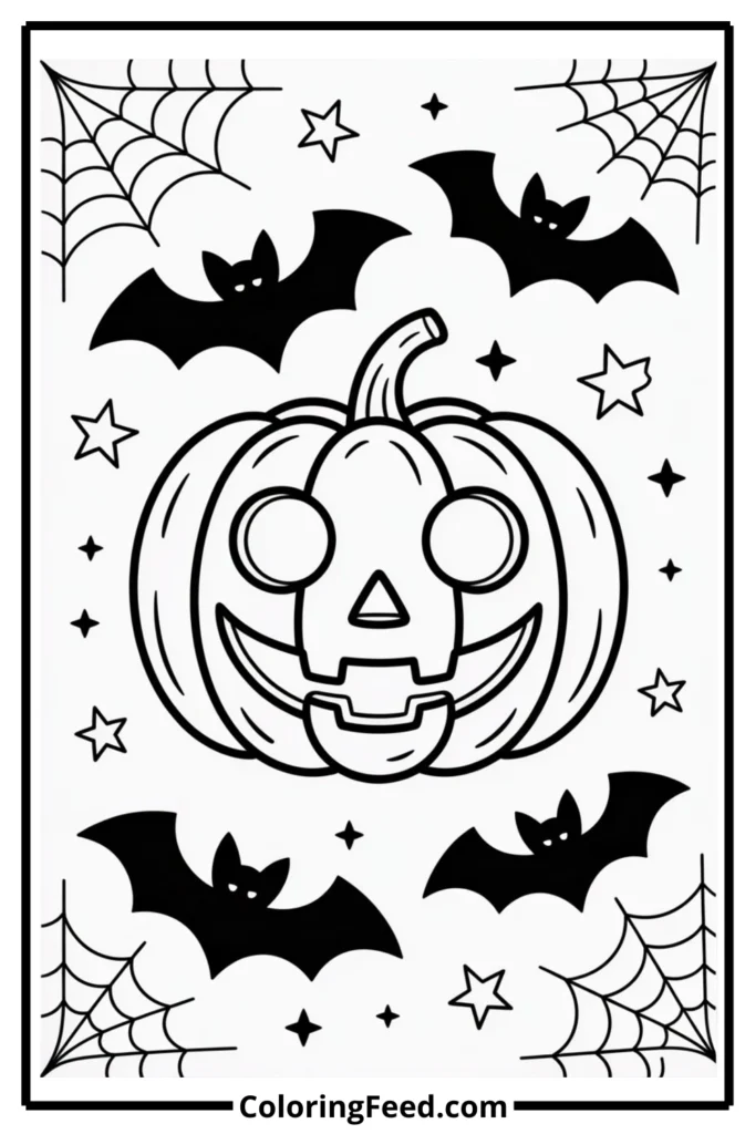 Classic Jack-O’-Lantern Coloring Pages