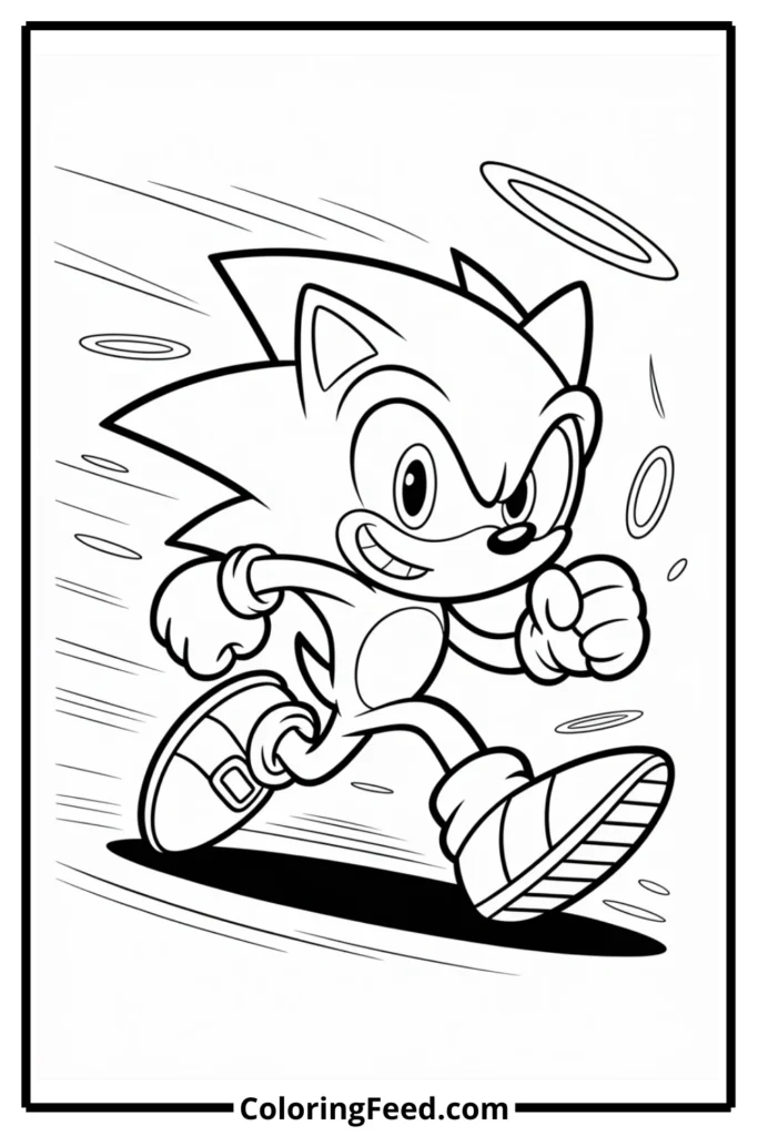 Classic Sonic Coloring Pages