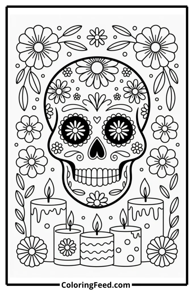 Day of the Dead Coloring Pages