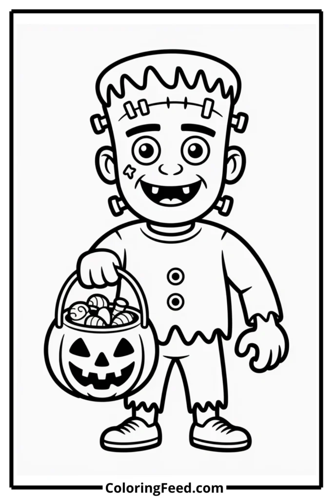 Frankenstein Monster Coloring Pages