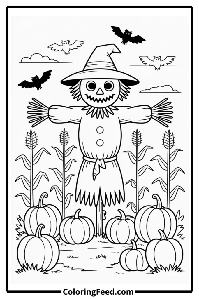 Scarecrow Coloring Pages