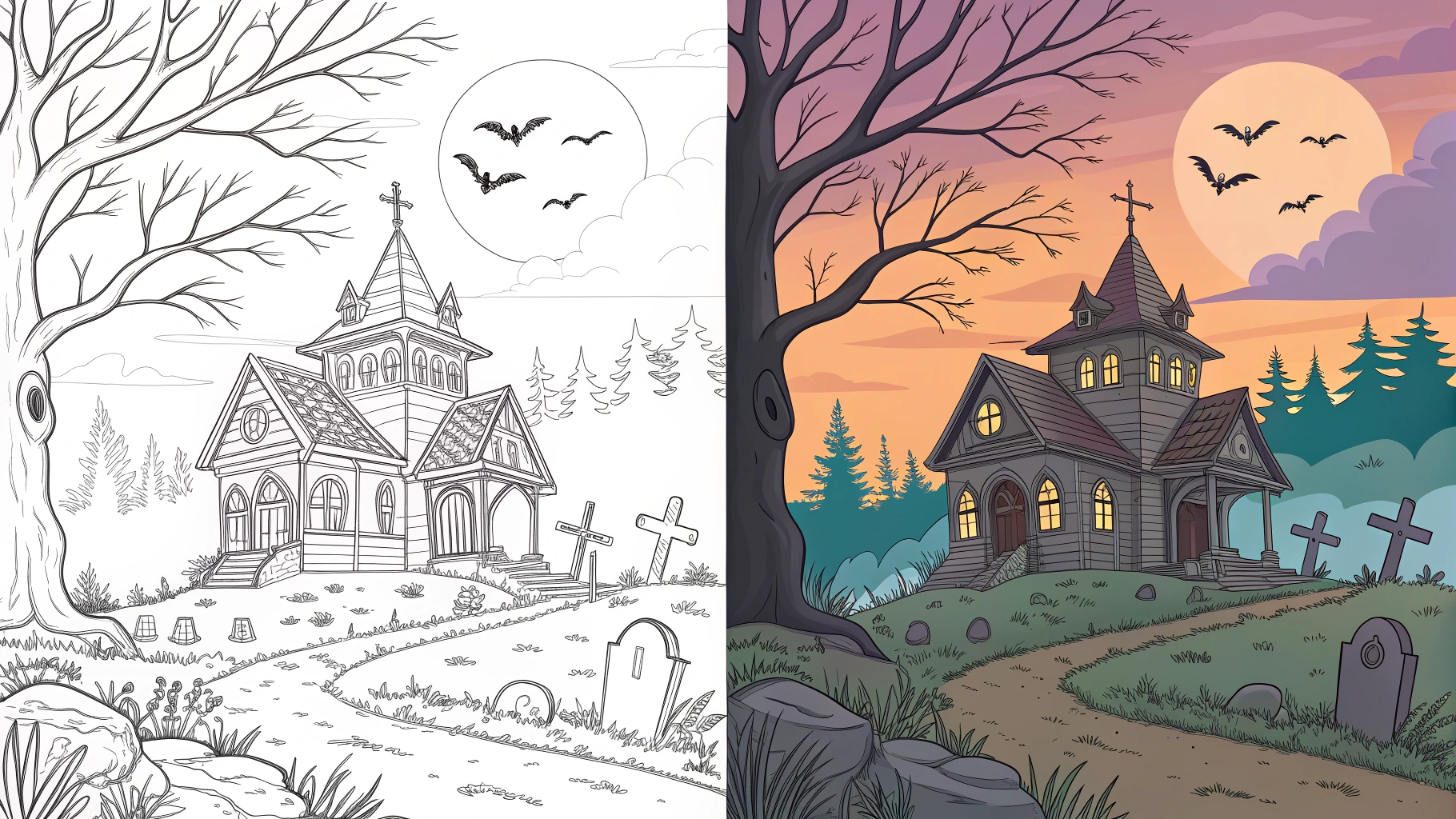 GOTHIC COLORING PAGES