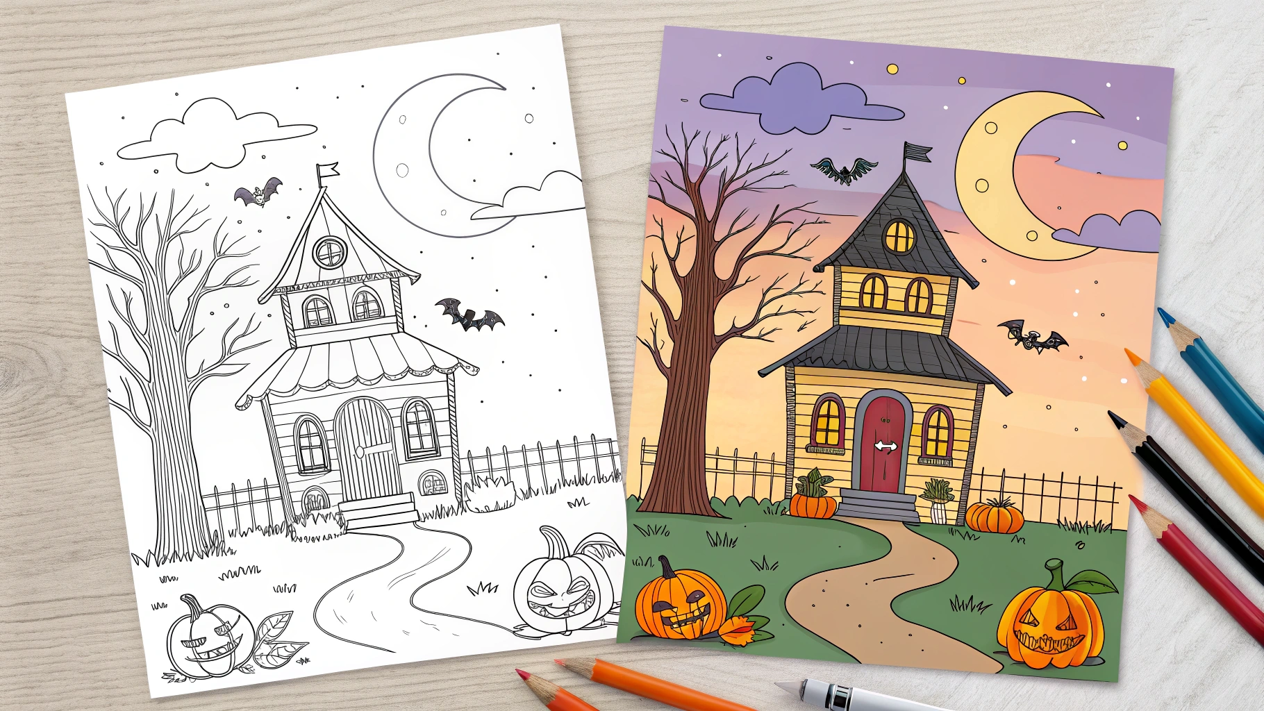 halloween coloring pages ​