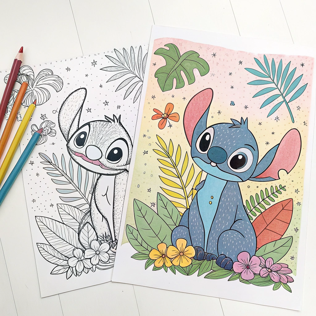 stitch coloring pages