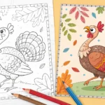 thanksgiving coloring pages