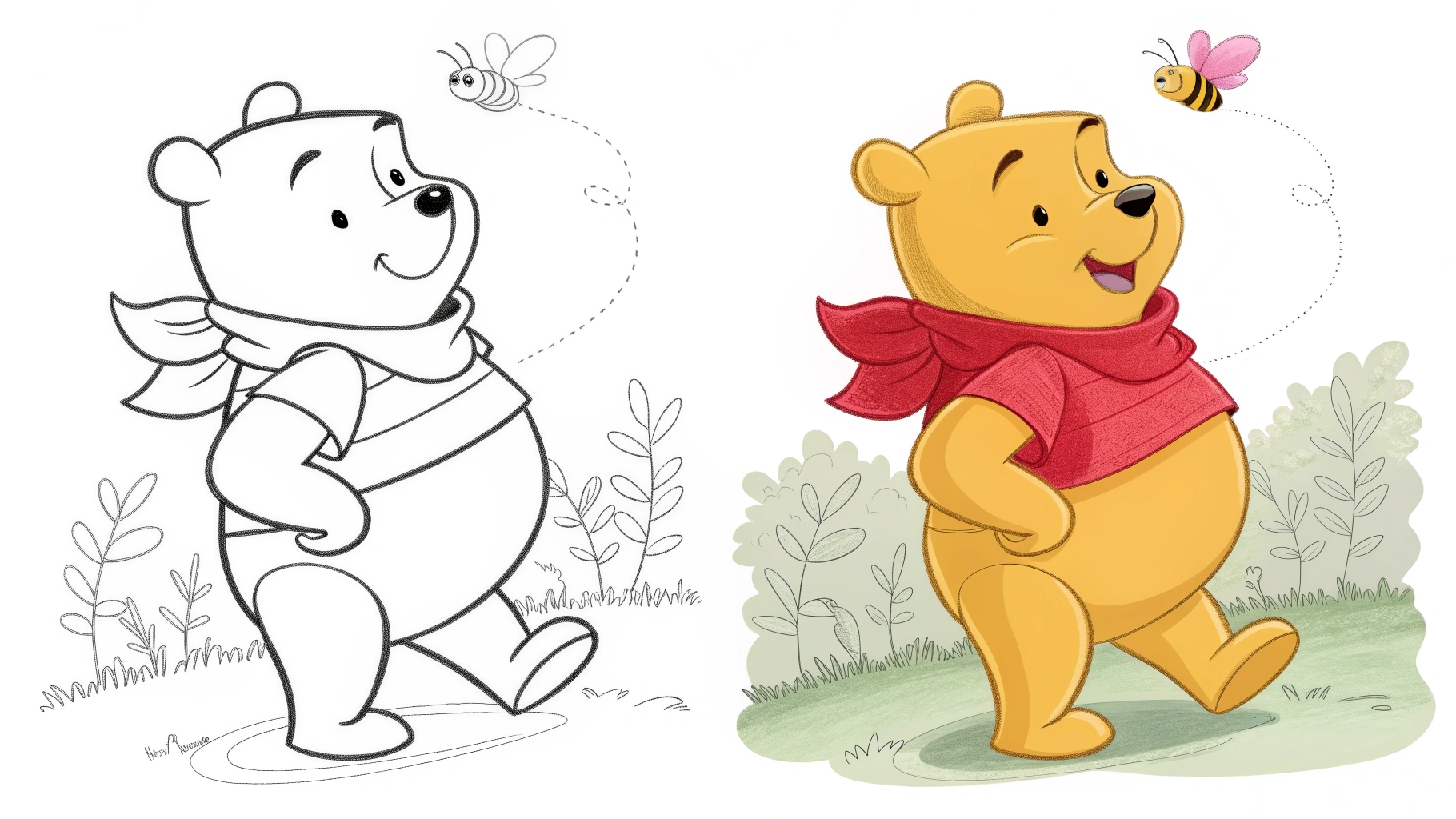 WINNIE THE POOH COLORING PAGES