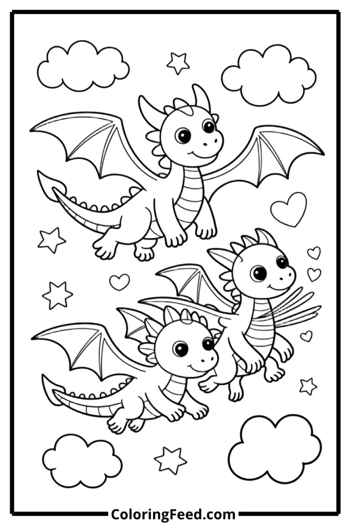 Dragon School Coloring Pages
