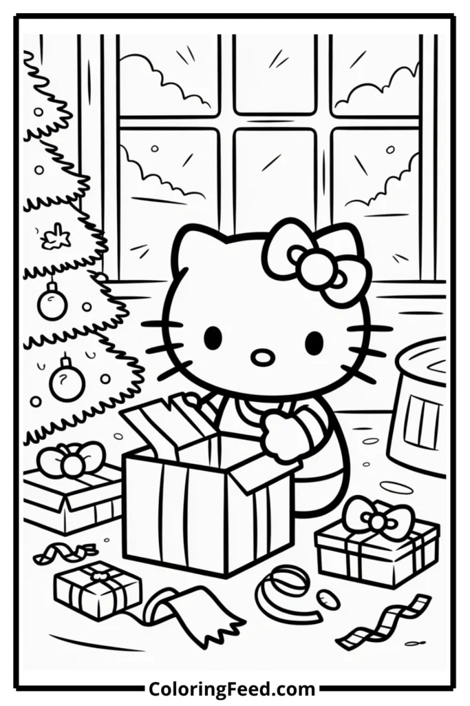 Hello Kitty Christmas Morning Gifts