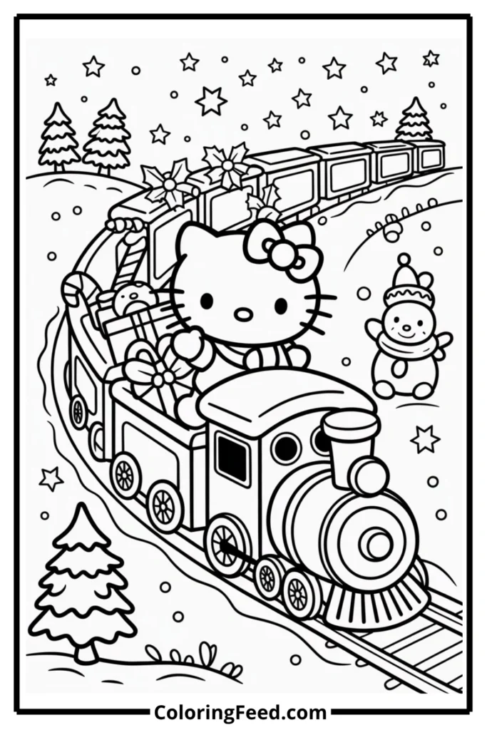 Hello Kitty Christmas Train Ride