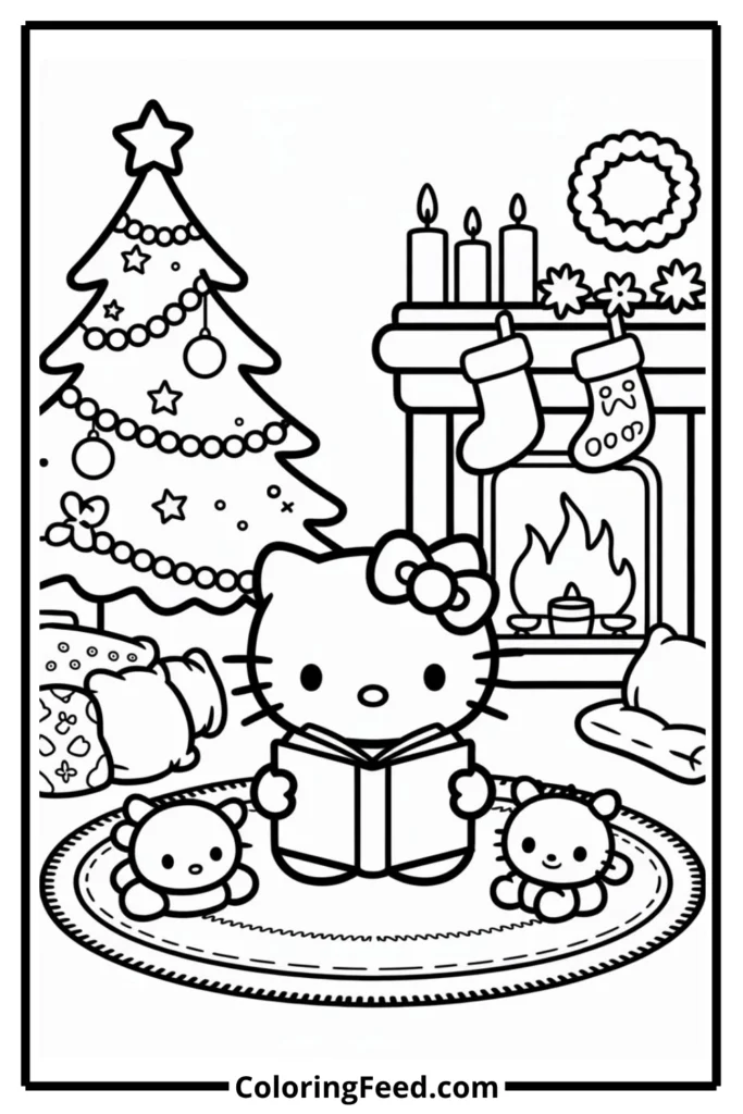 Hello Kitty Reading Christmas Stories