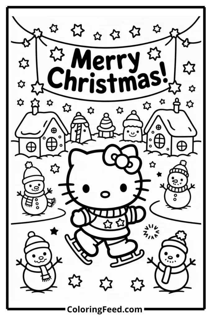Hello Kitty Winter Wonderland Scene