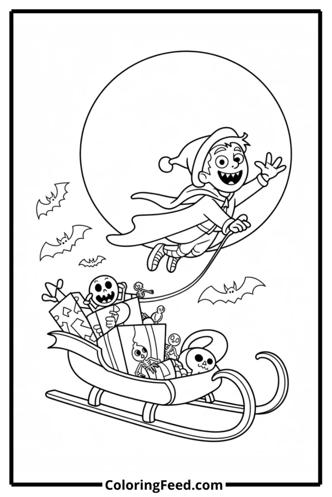 Jack and Zero Delivering Gifts