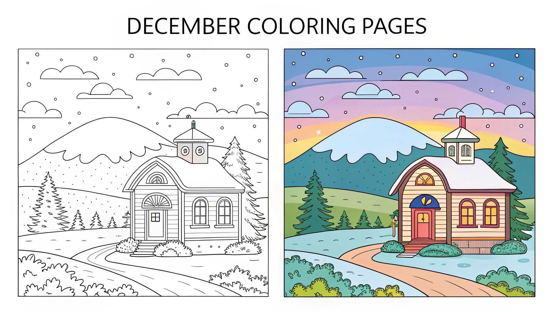 December Coloring Pages