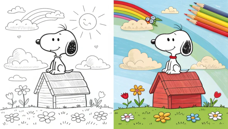 Snoopy Coloring Pages