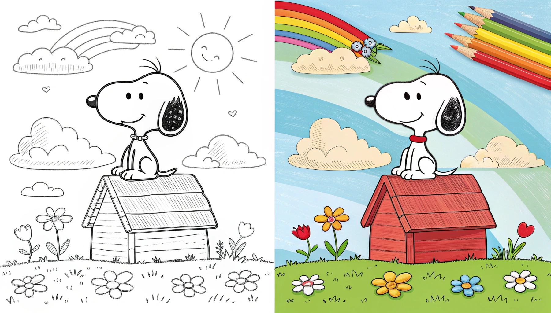 Snoopy Coloring Pages
