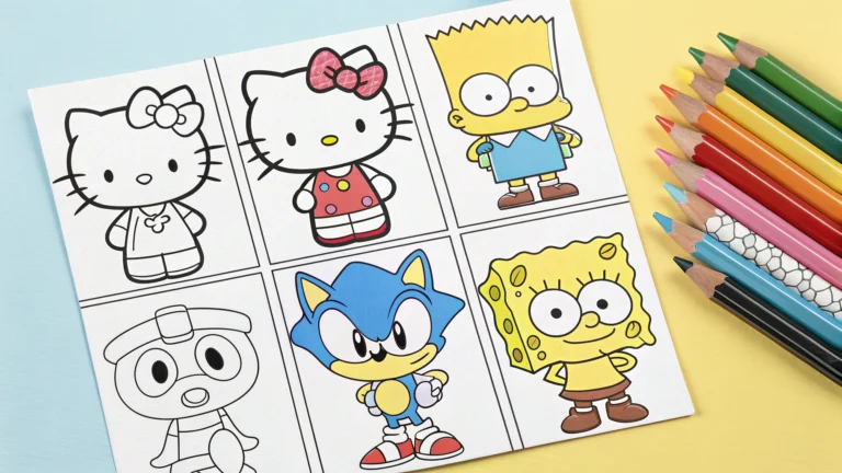 Cartoon Coloring Pages