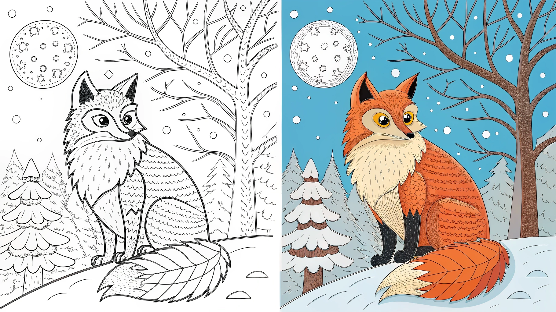winter coloring pages