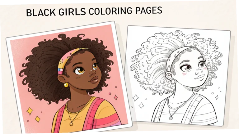 Black Girls Coloring Pages